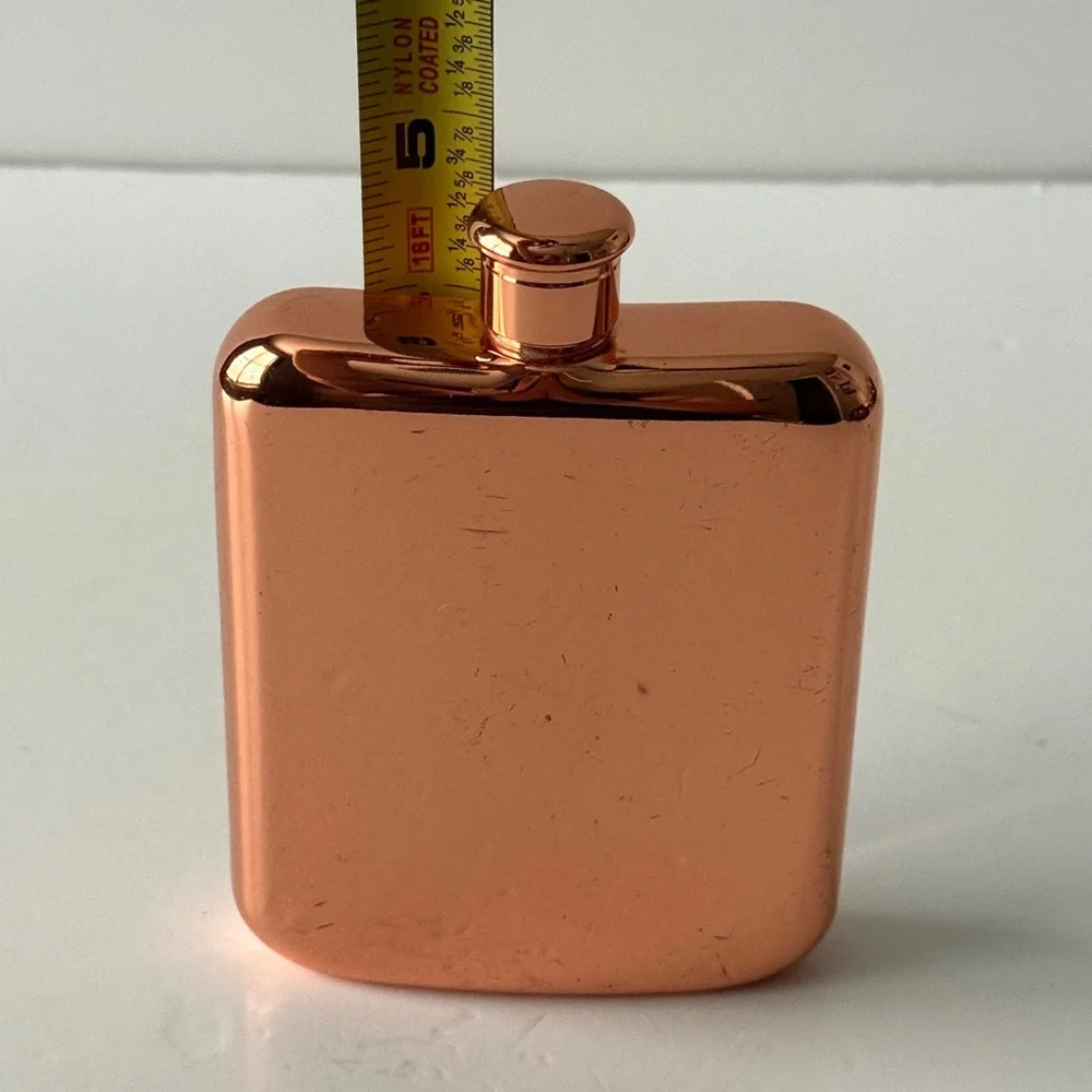 Rose Gold Hip Flask for Alcohol Liquor Bottle